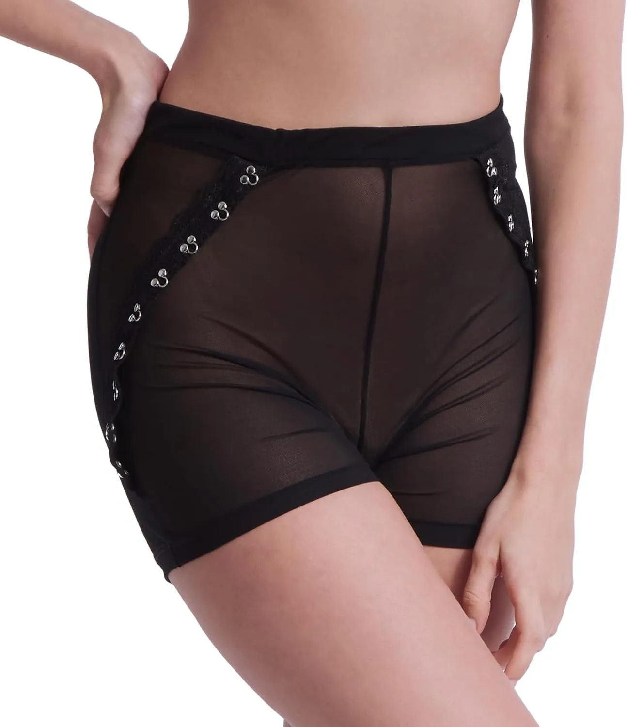hanky panky X Prabal Gurung Hook & Eye Biker Short (7H1256)