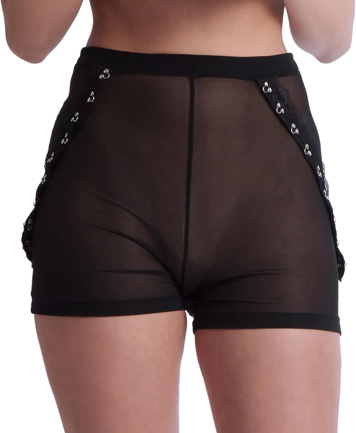 hanky panky X Prabal Gurung Hook & Eye Biker Short (7H1256)