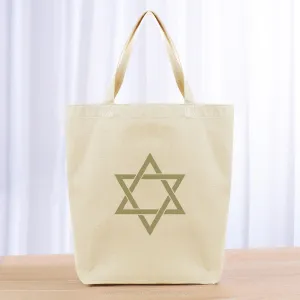 Hanukkah Tote Bag - khaki