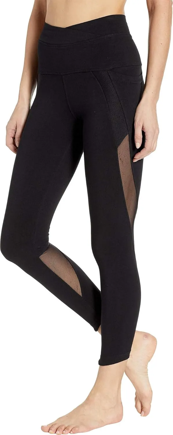 Hard Tail Crossover Waist Duo Pocket 7/8 Leggings