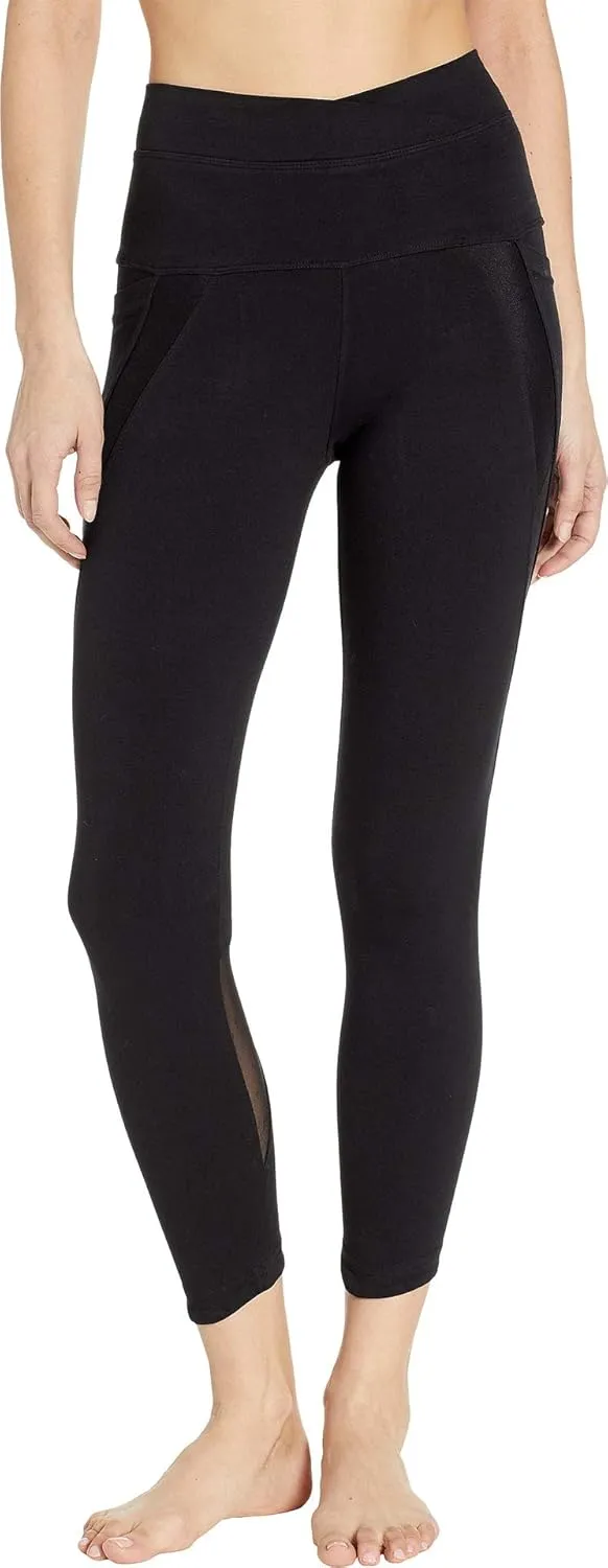 Hard Tail Crossover Waist Duo Pocket 7/8 Leggings