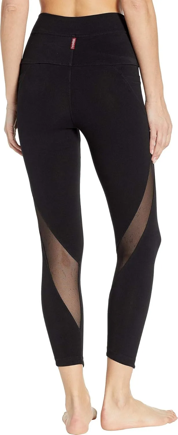 Hard Tail Crossover Waist Duo Pocket 7/8 Leggings