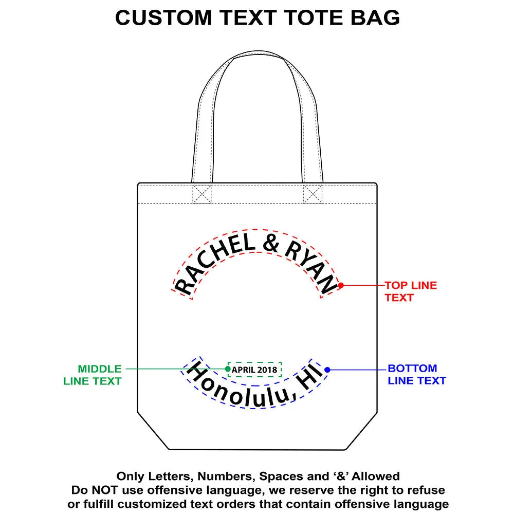 Hawaii Wedding Tote Bag - khaki