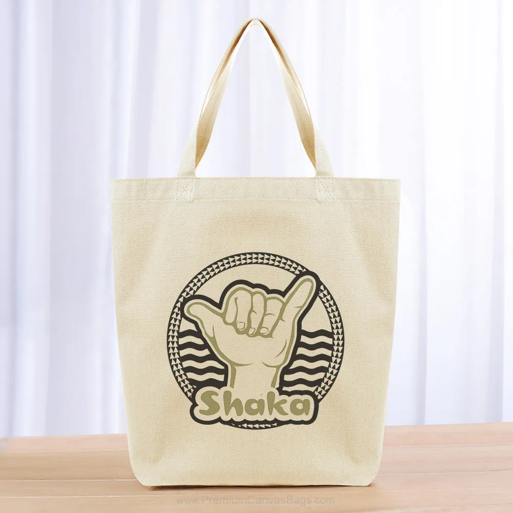 Hawaiian Tote Bag - black khaki