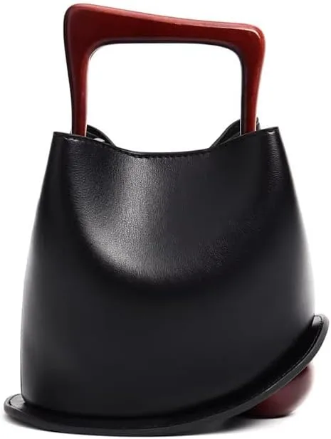 Hazel & Olive women's luxury handbag leather handbag ball shape base bag luxury bag