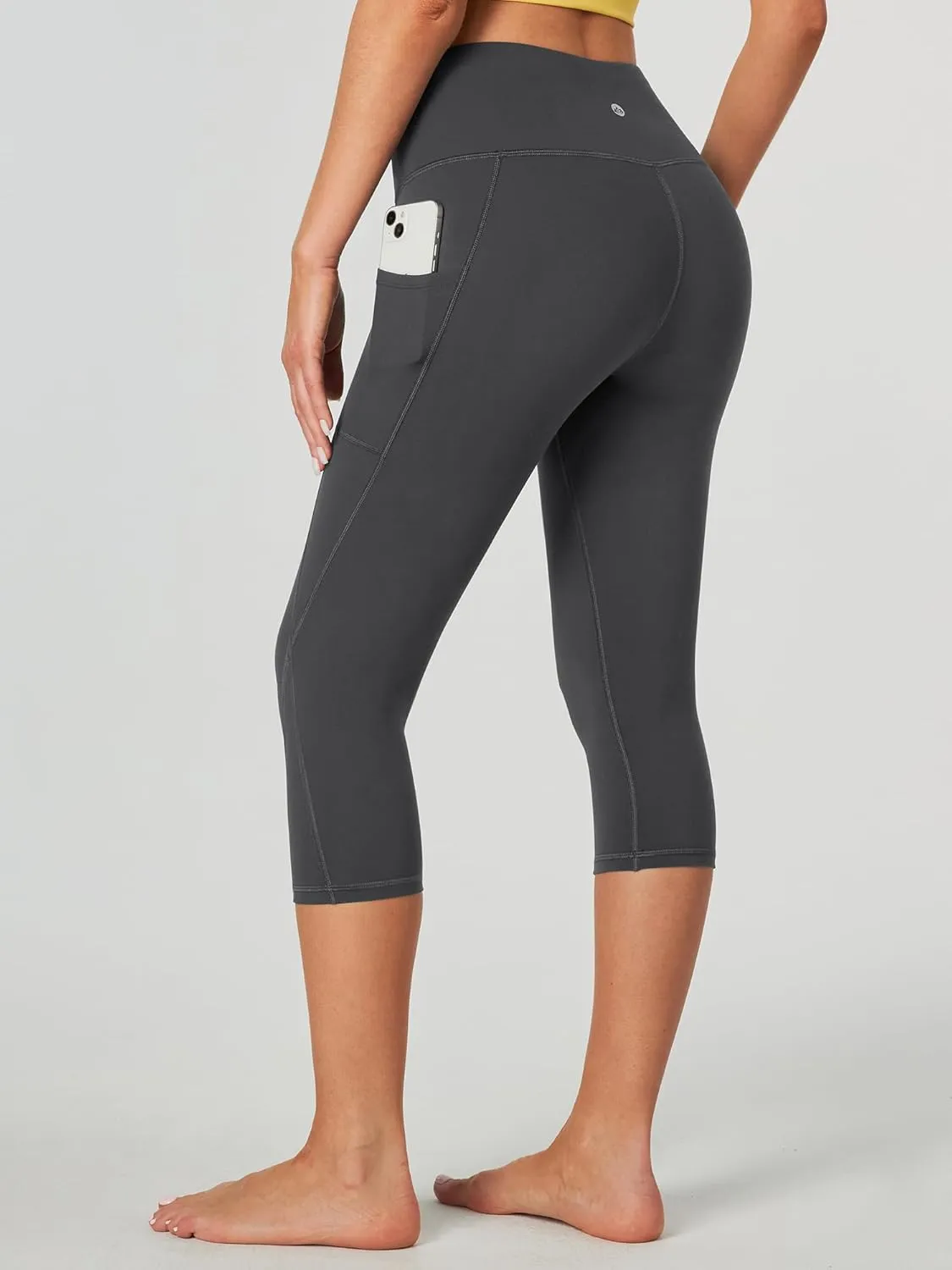 Heathyoga Capri Leggings for Women High Waisted Capri Leggings with Pockets for Women Tummy Control Yoga Pants Women