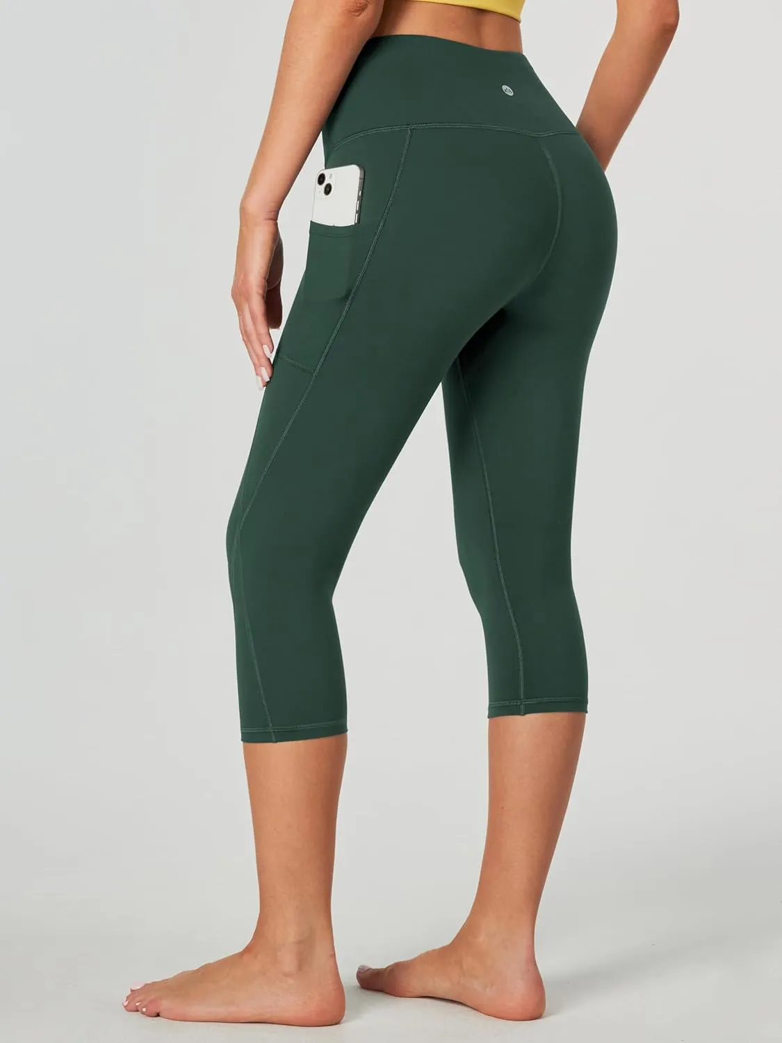 Heathyoga Capri Leggings for Women High Waisted Capri Leggings with Pockets for Women Tummy Control Yoga Pants Women