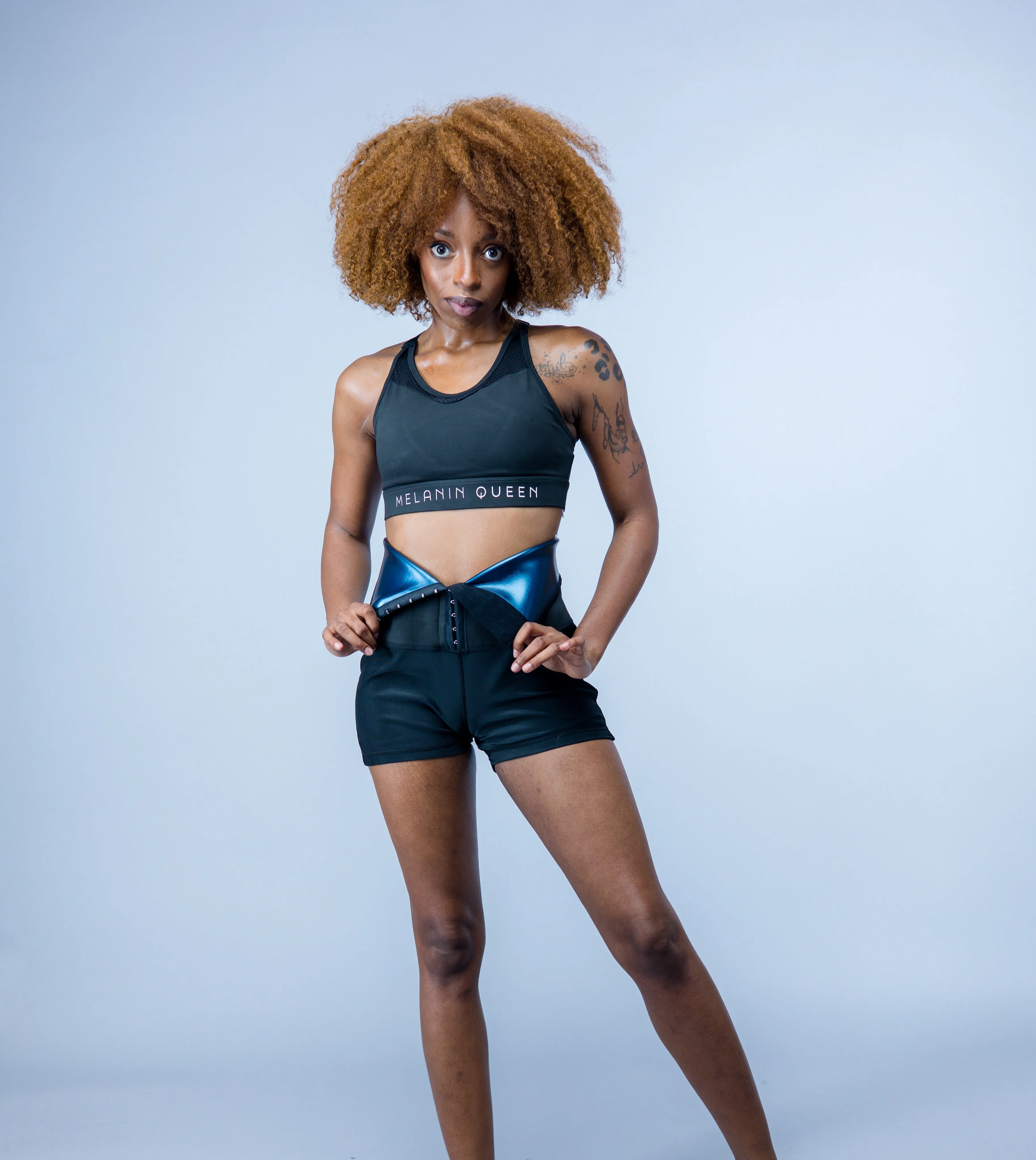 High Waisted Sauna Corset Shorts