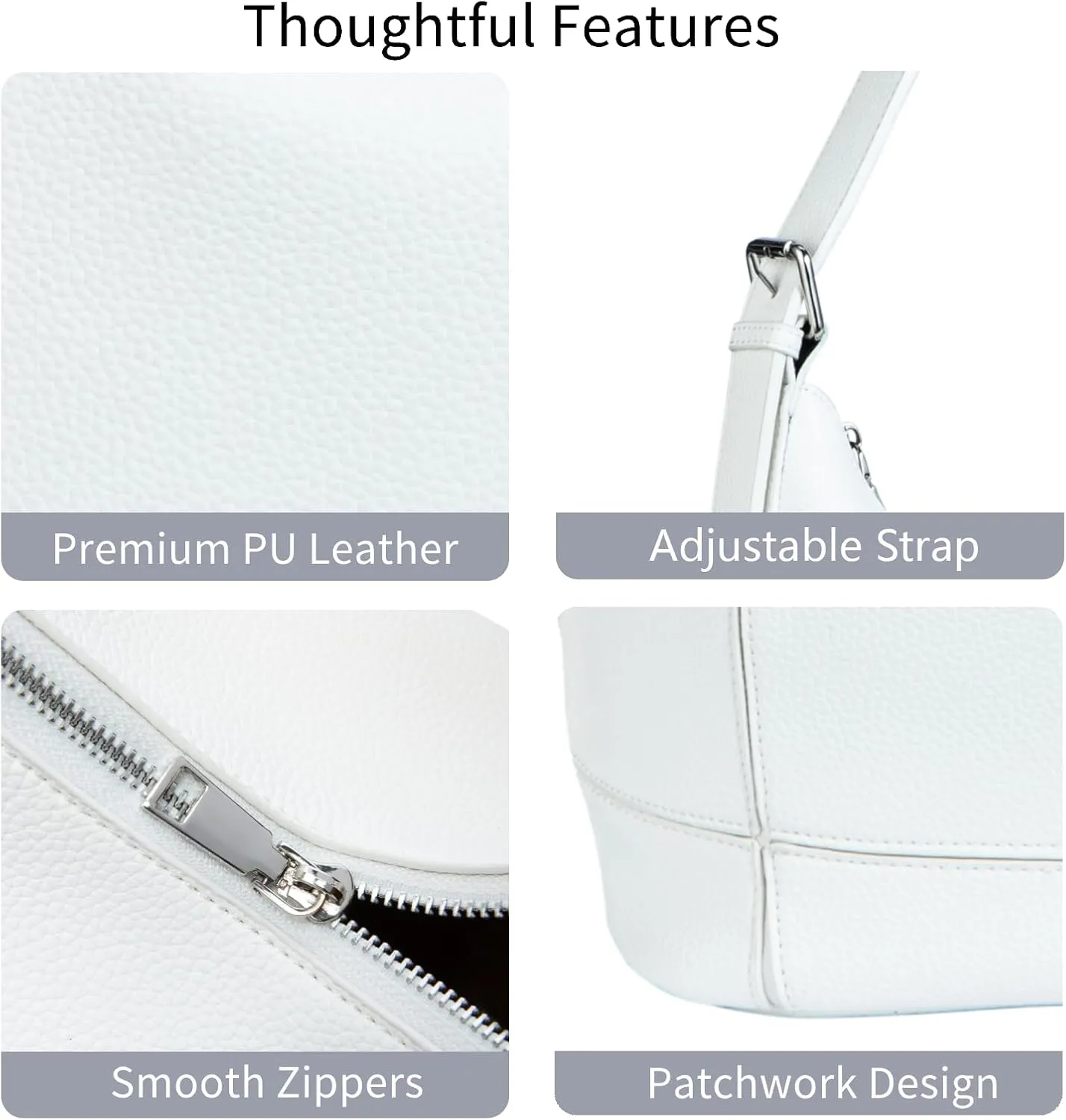 Hobo Crossbody Bags Leather Shoulder Bag Casual Work Handbags 2025 Trendy with Adjustable Strap