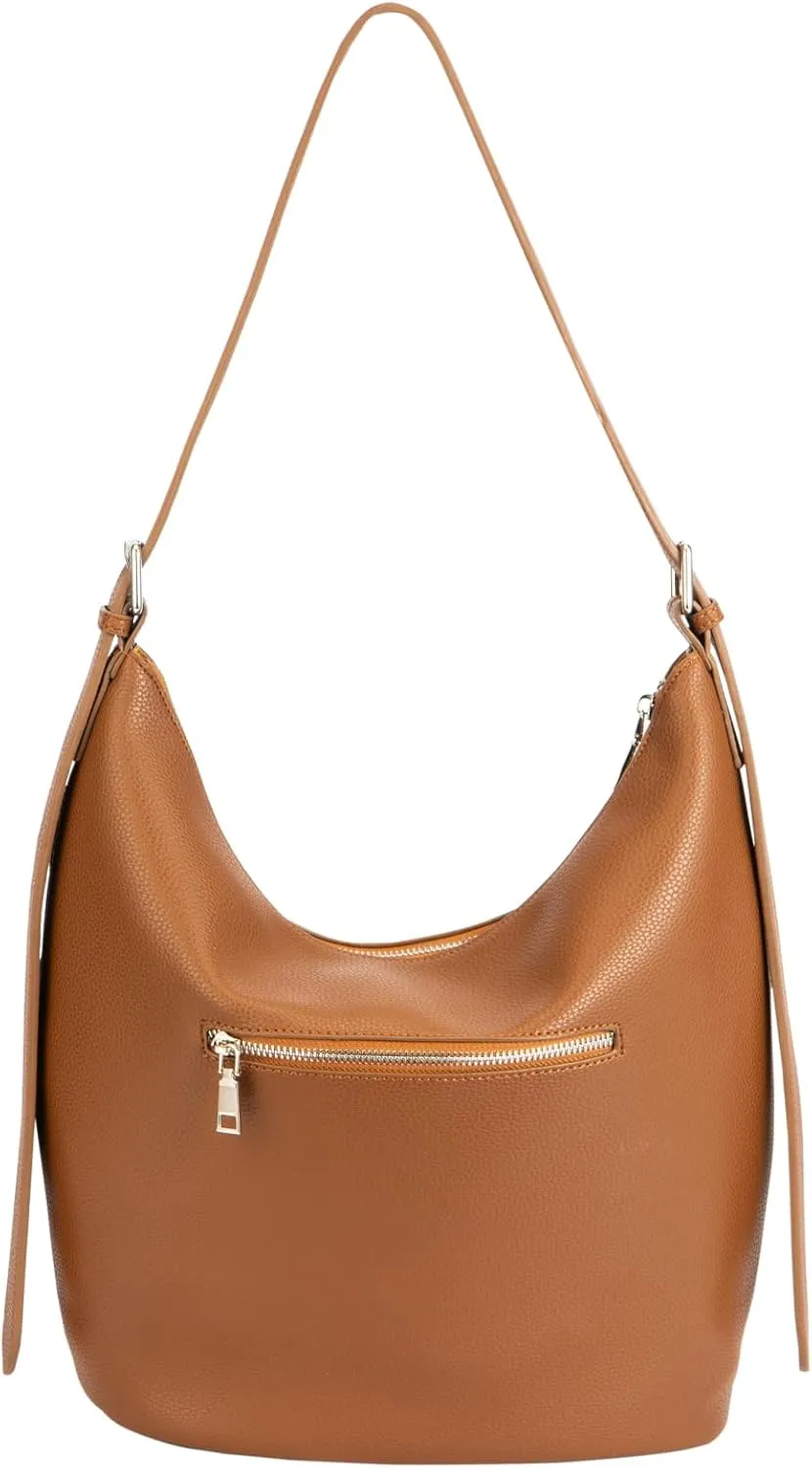 Hobo Crossbody Bags Leather Shoulder Bag Casual Work Handbags 2025 Trendy with Adjustable Strap