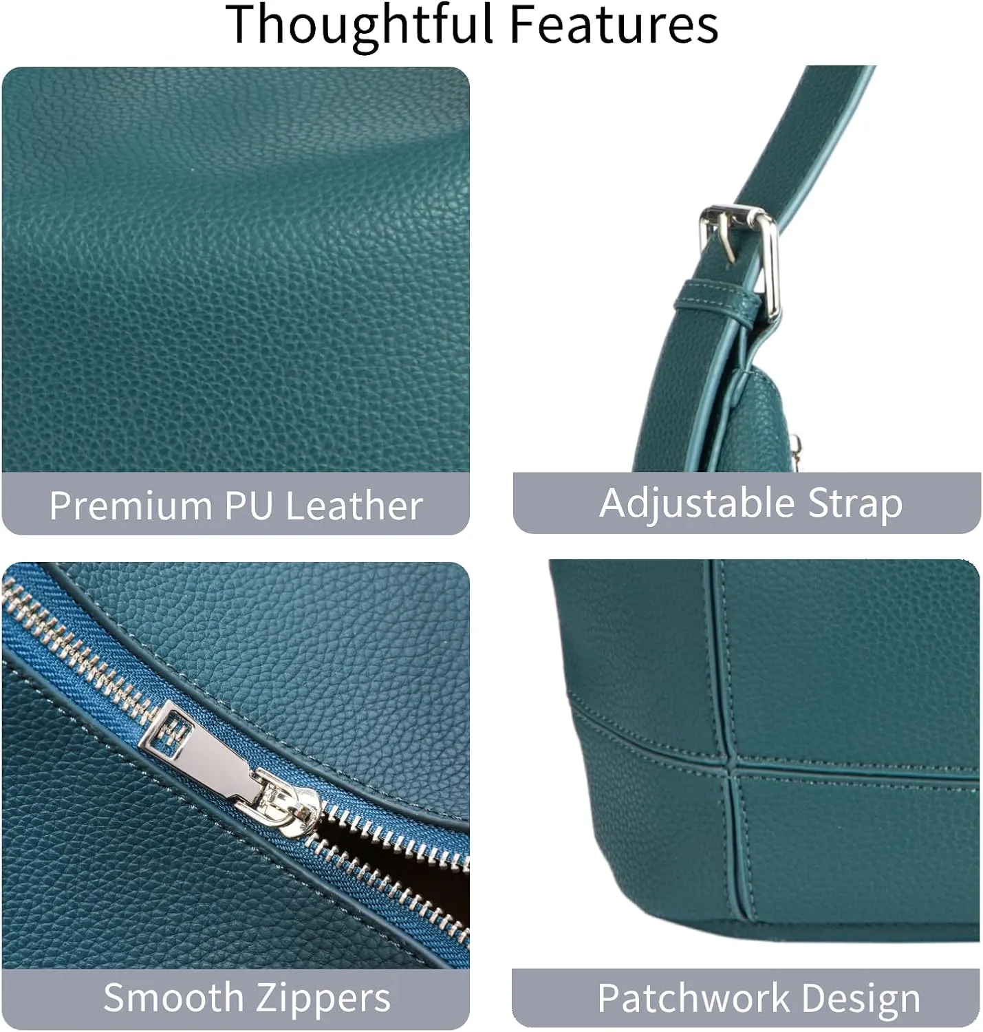 Hobo Crossbody Bags Leather Shoulder Bag Casual Work Handbags 2025 Trendy with Adjustable Strap