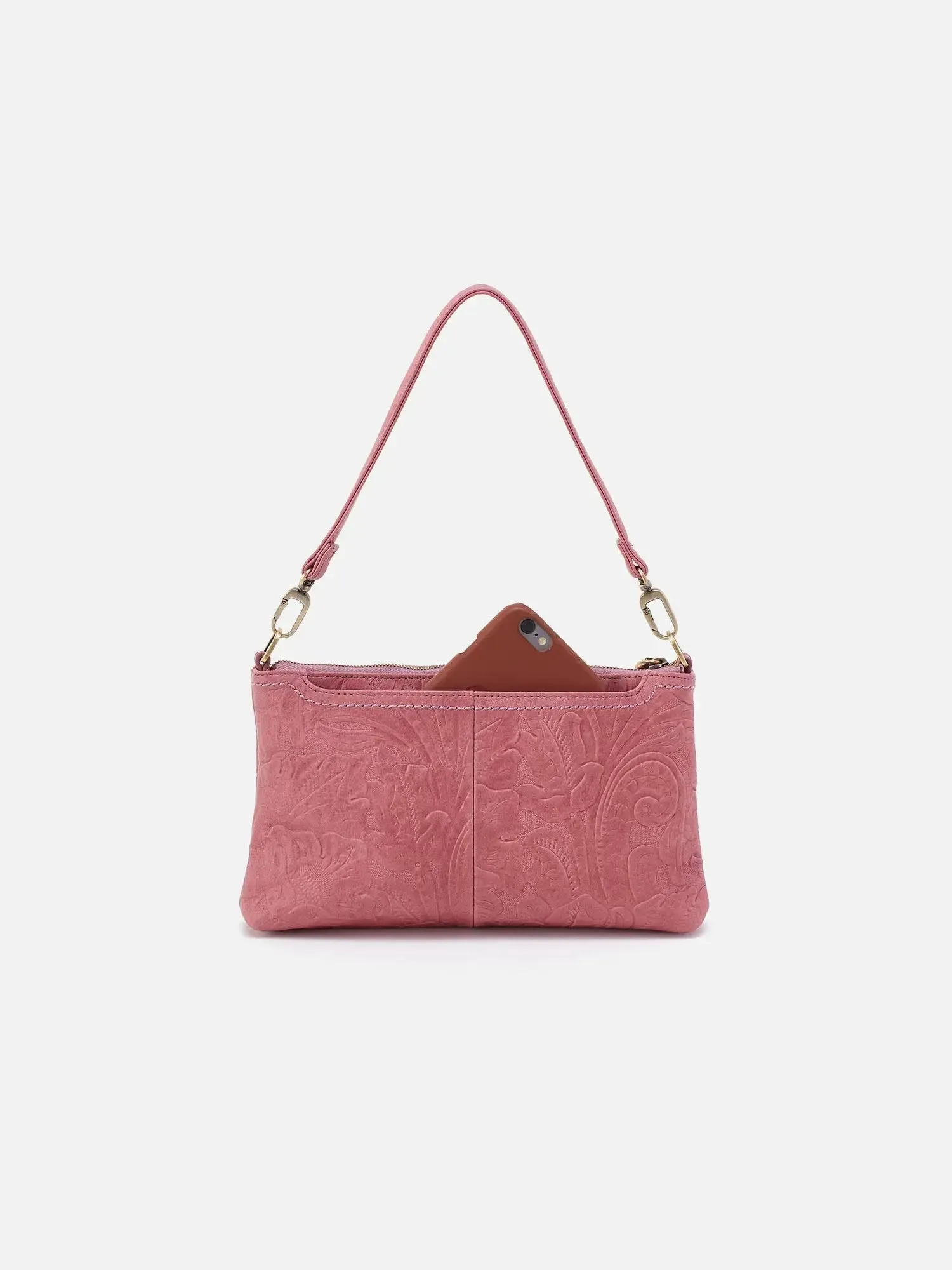 HOBO Darcy Crossbody: Embossed Leather