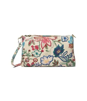 HOBO Darcy - Purse for Women - Top Zip Closure - Exterior Slip Pocket - Signature Patterned Interior Floral Stitch One Size One Size