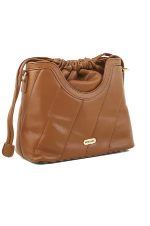 Hobo Hand Bags B15131-Brown