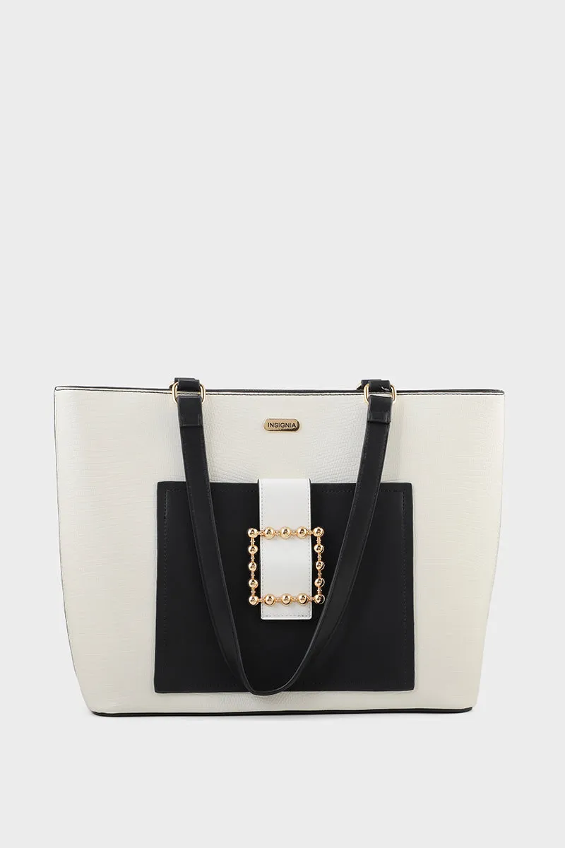 Hobo Hand Bags B15173-White