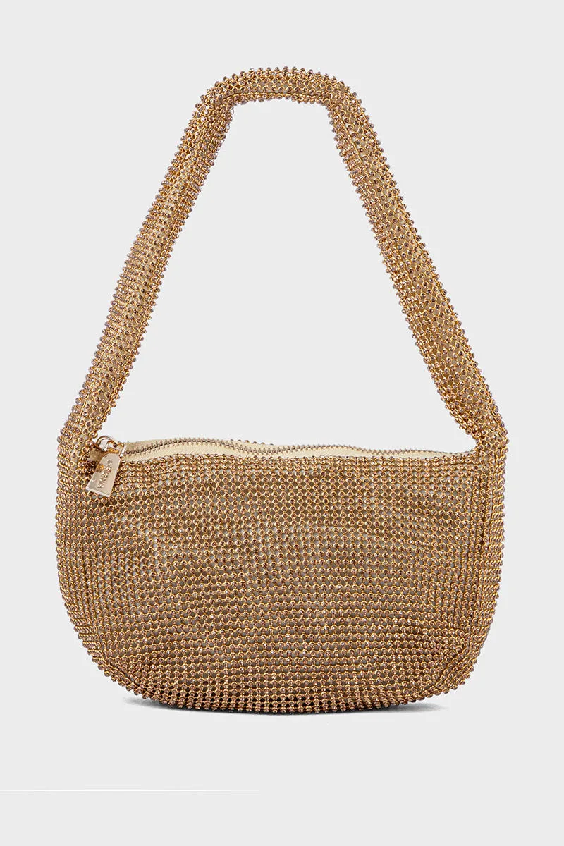 Hobo Hand Bags BH0037-Golden