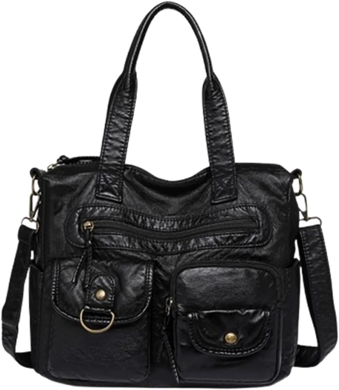 Hobo Handbag and Purses for Women,Top Handle Satchel Purse Tote Shoulder Bags Faux Leather for Ladies
