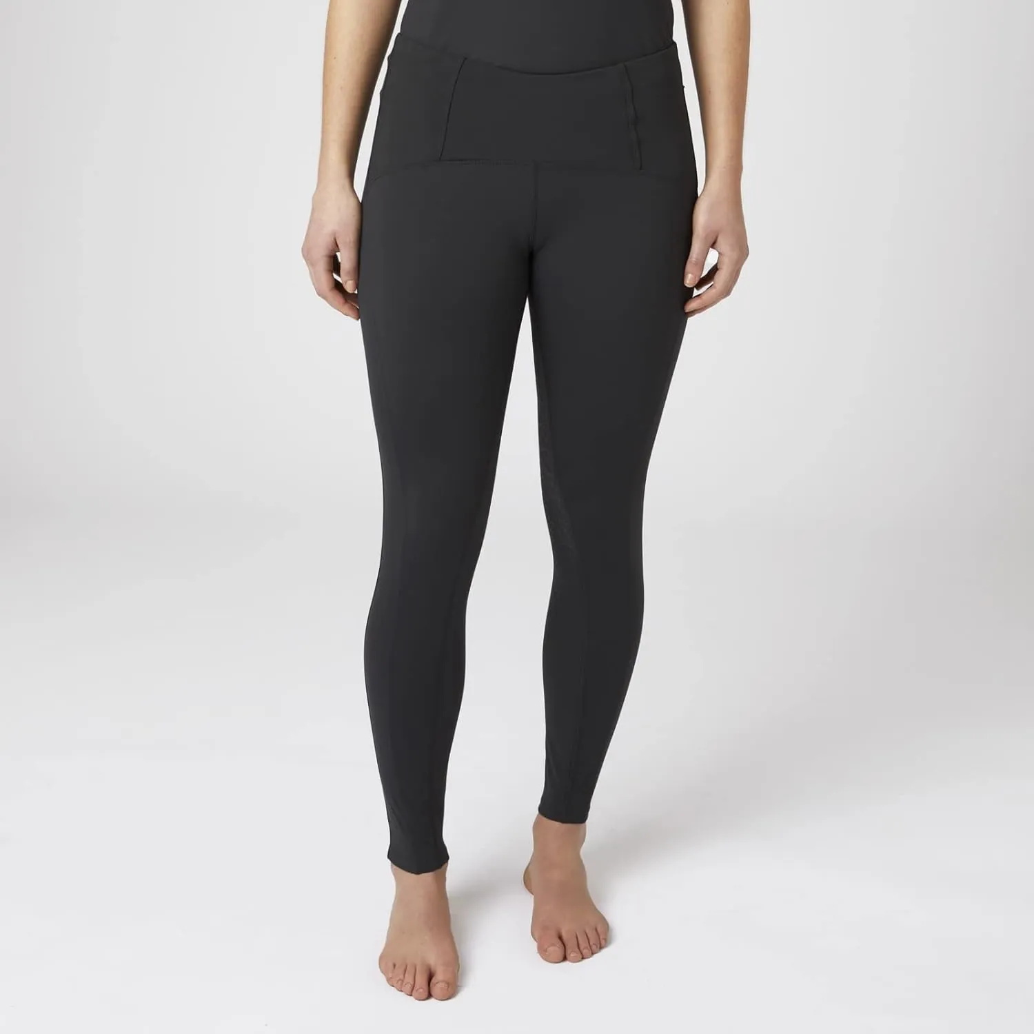 HORZE Ciandra Women's Moisture-Wicking Full Seat Riding Tights with Phone Pocket, UV Protection