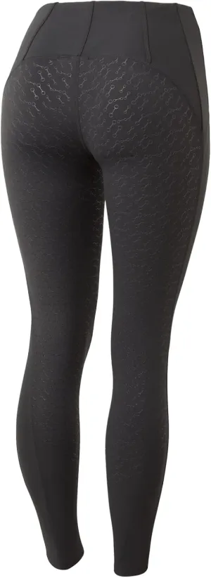HORZE Ciandra Women's Moisture-Wicking Full Seat Riding Tights with Phone Pocket, UV Protection