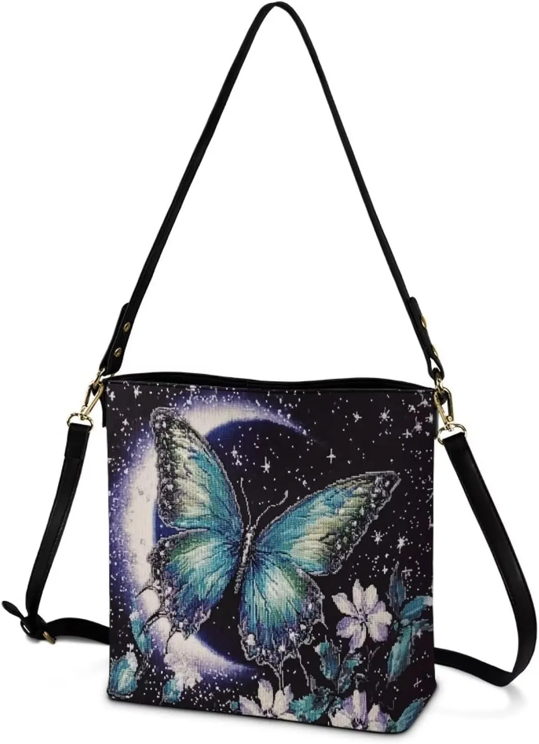 HUGS IDEA Handbags for Women's Leather Hobo Bags Shoulder Bucket Crossbody Purse