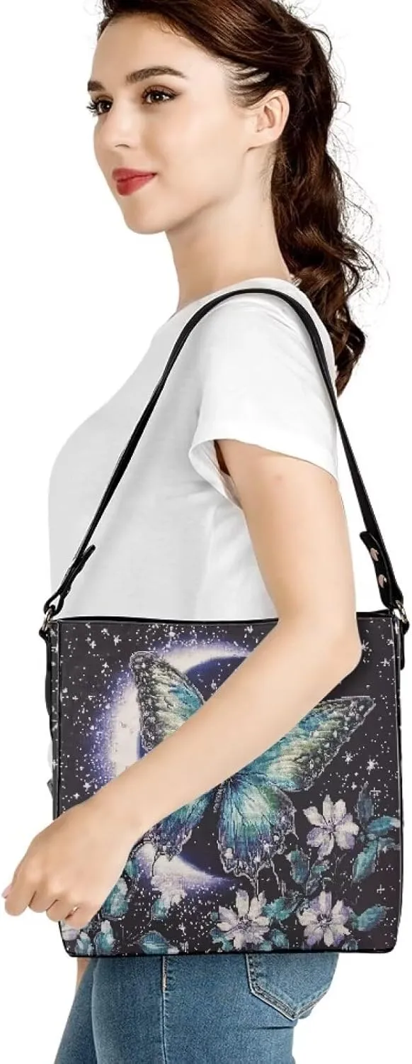 HUGS IDEA Handbags for Women's Leather Hobo Bags Shoulder Bucket Crossbody Purse