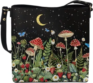 HUGS IDEA Handbags for Women's Leather Hobo Bags Shoulder Bucket Crossbody Purse