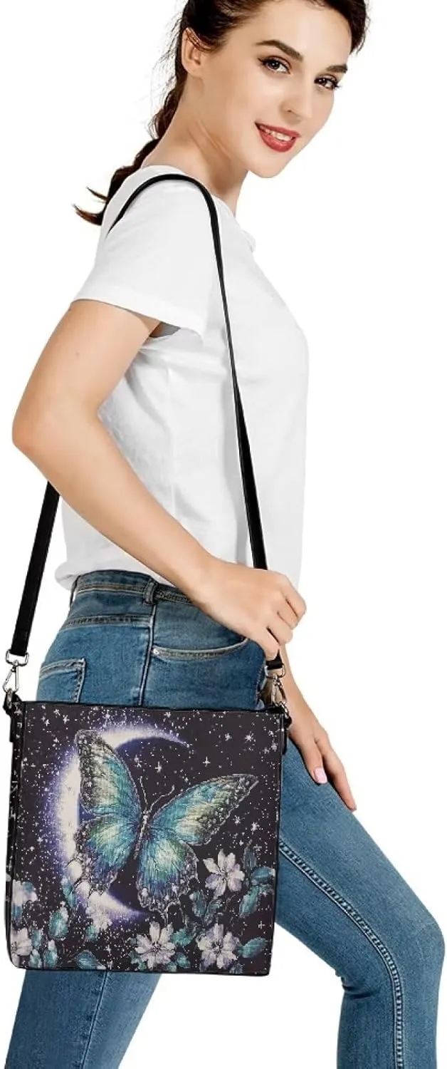 HUGS IDEA Handbags for Women's Leather Hobo Bags Shoulder Bucket Crossbody Purse