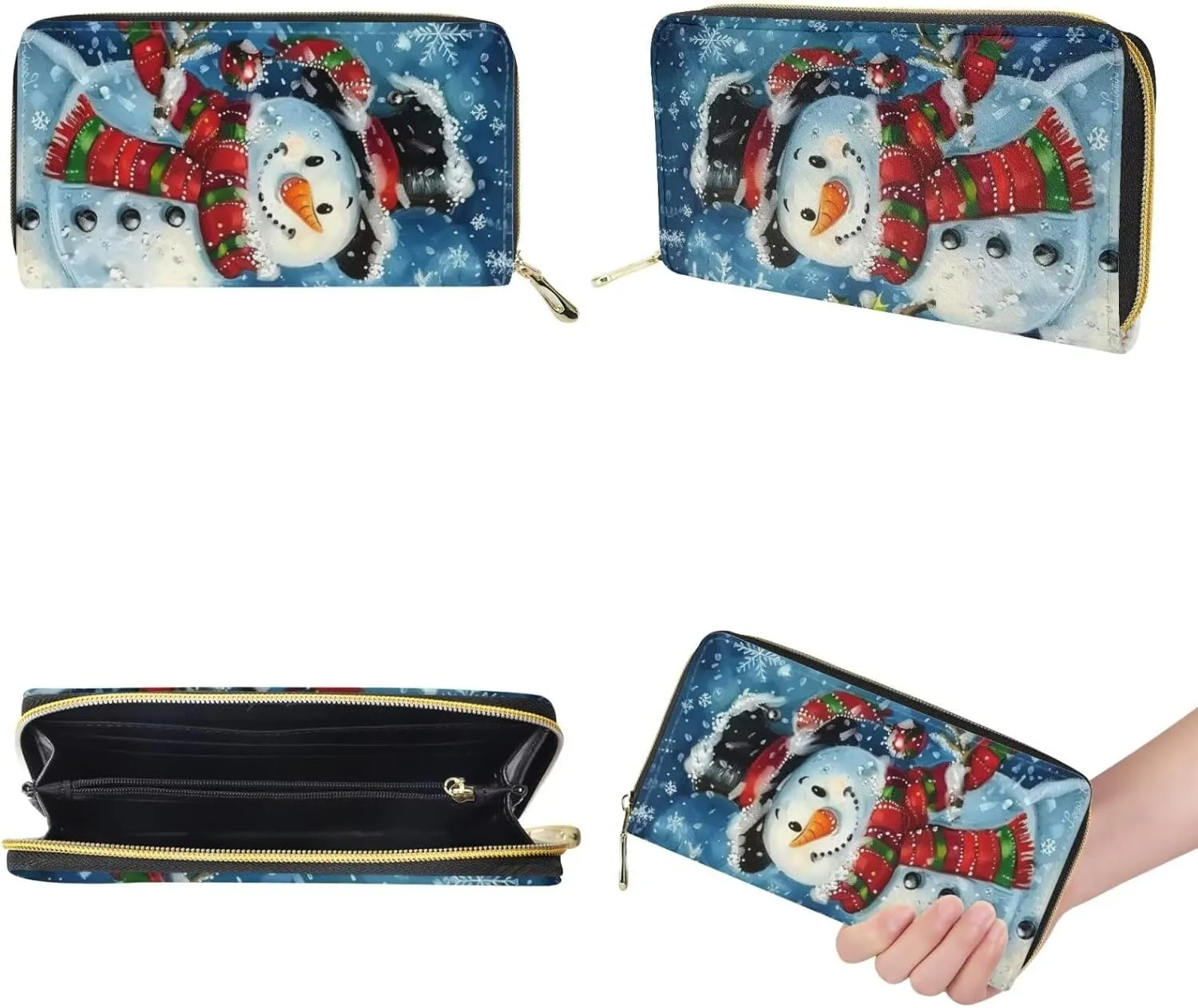 HUGS IDEA Leather Purses and Handbag for Women Bucket Bag with Wrist Wallet 2 Packs