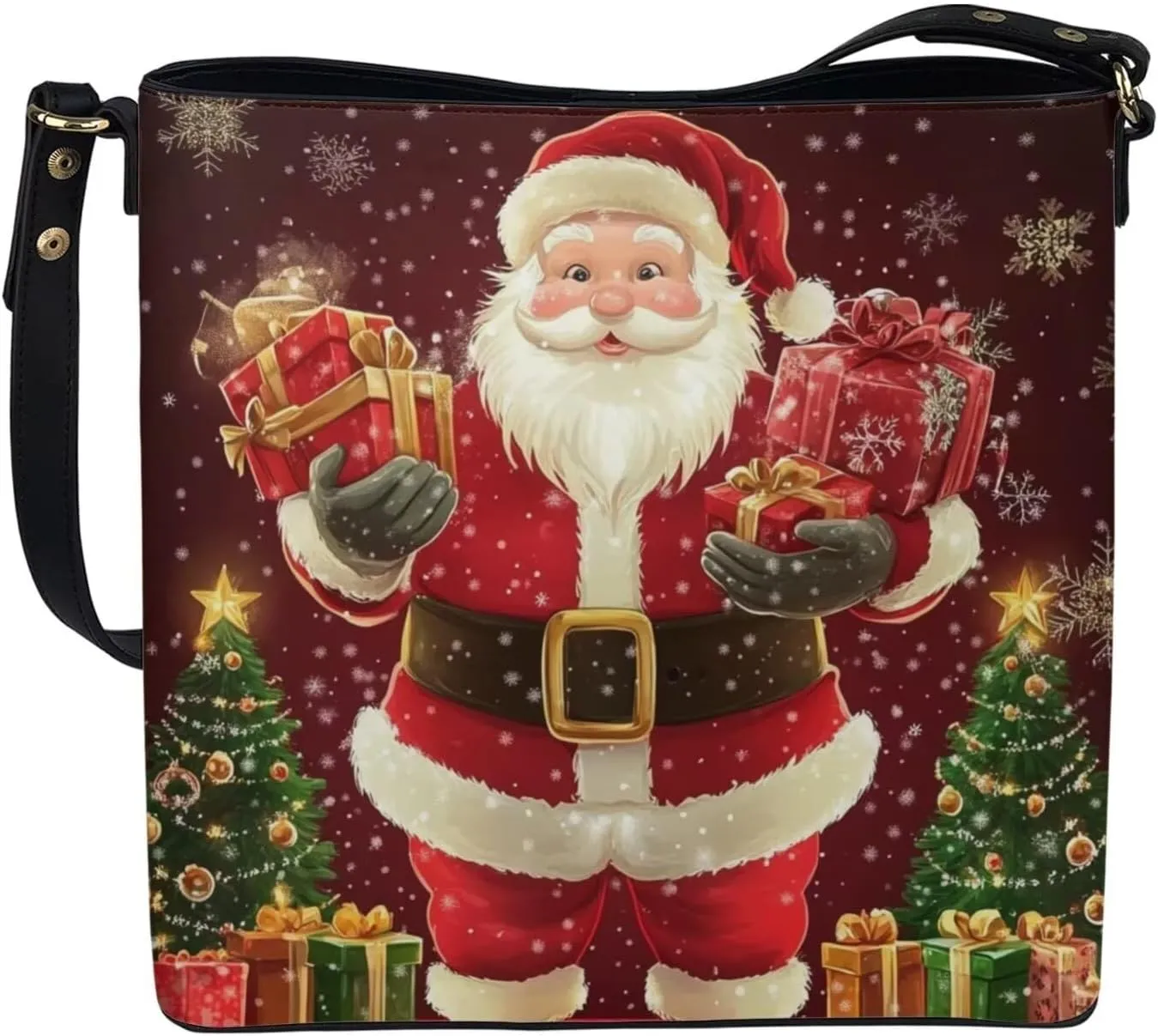 HUGS IDEA Women Handbags PU Leather Big Capacity Tote Handbag Hobo Crossbody Bucket Purse