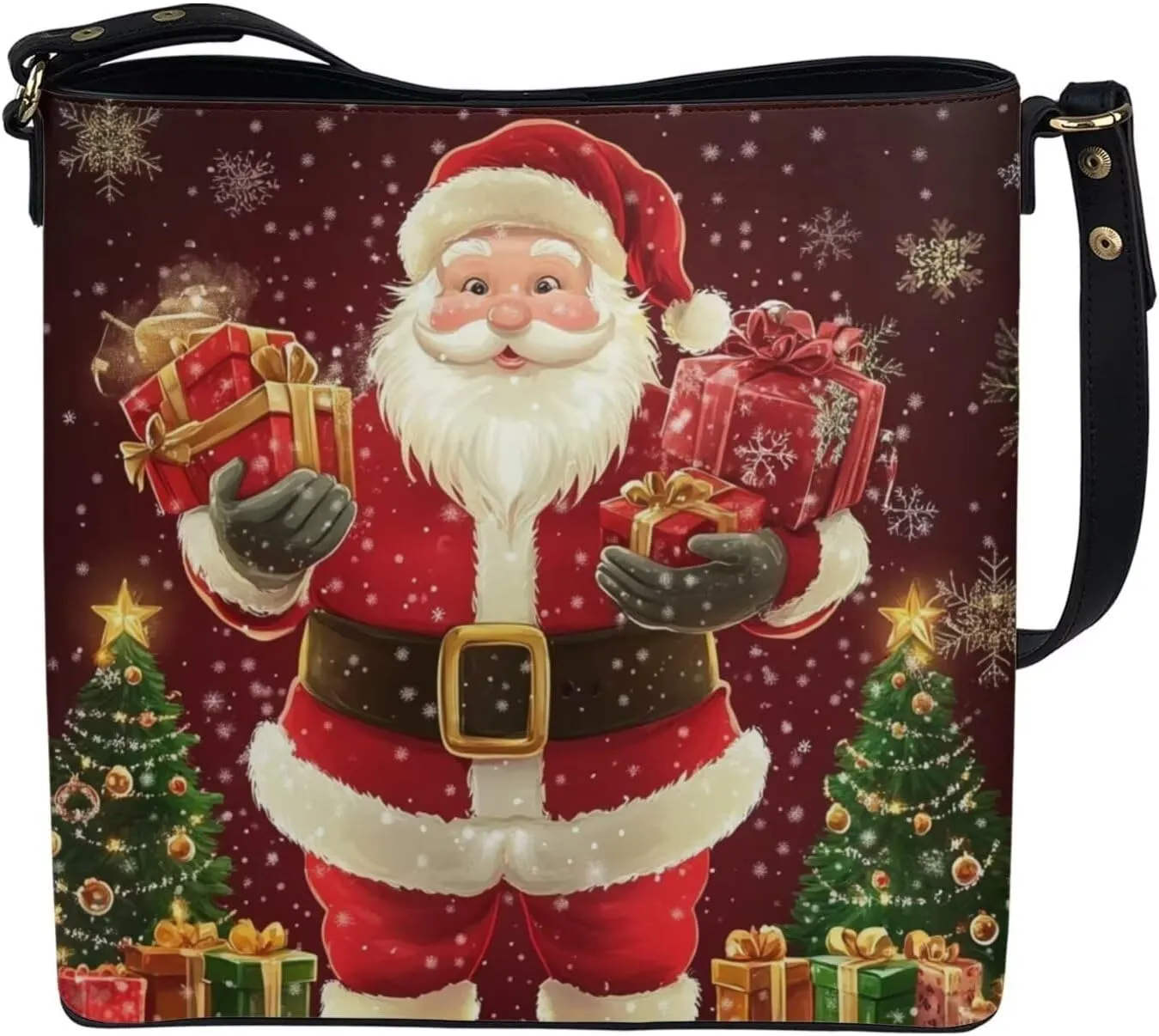 HUGS IDEA Women Handbags PU Leather Big Capacity Tote Handbag Hobo Crossbody Bucket Purse