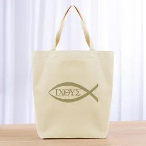 Ichthys Tote Bag - khaki