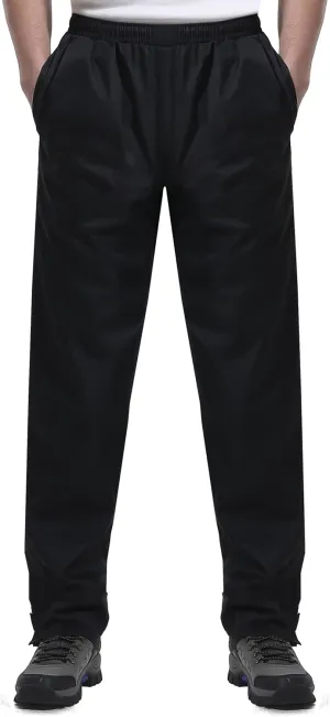 iCreek Men's Rain Pants Waterproof Over Pants Windproof Lightweight Hiking Pants Work Rain Outdoor for Golf, Fishing