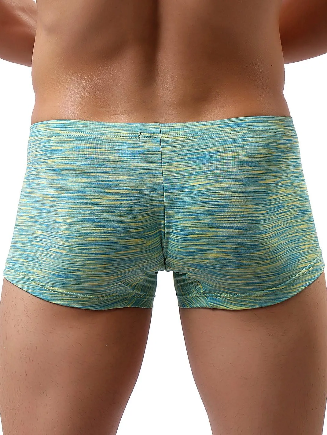 IKINGSKY Men's Stretch Boxer Briefs Underwear Sexy Low Rise Men Pouch Boxer Shorts