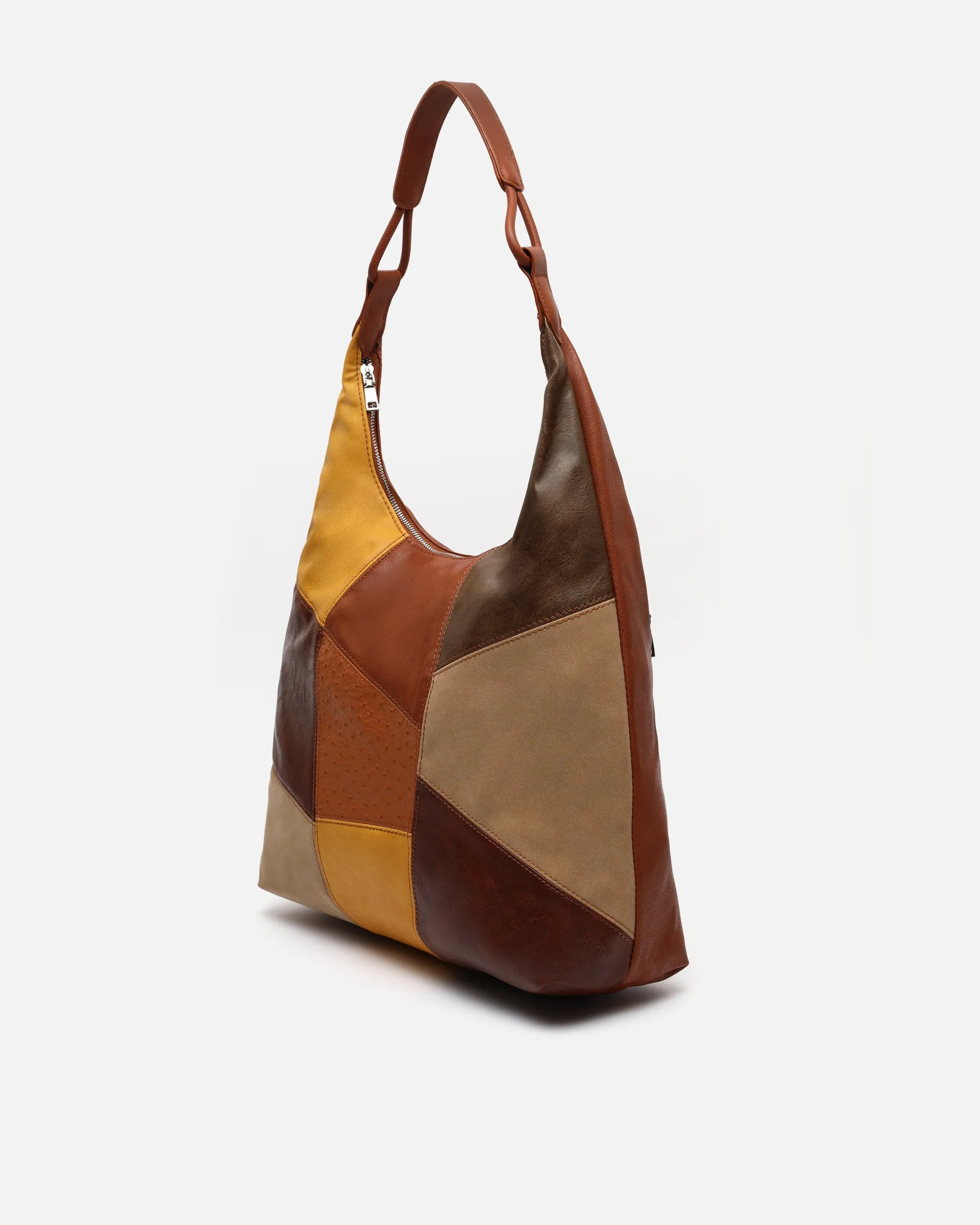 Inepal bolso hobo grande con estampado de patchwork