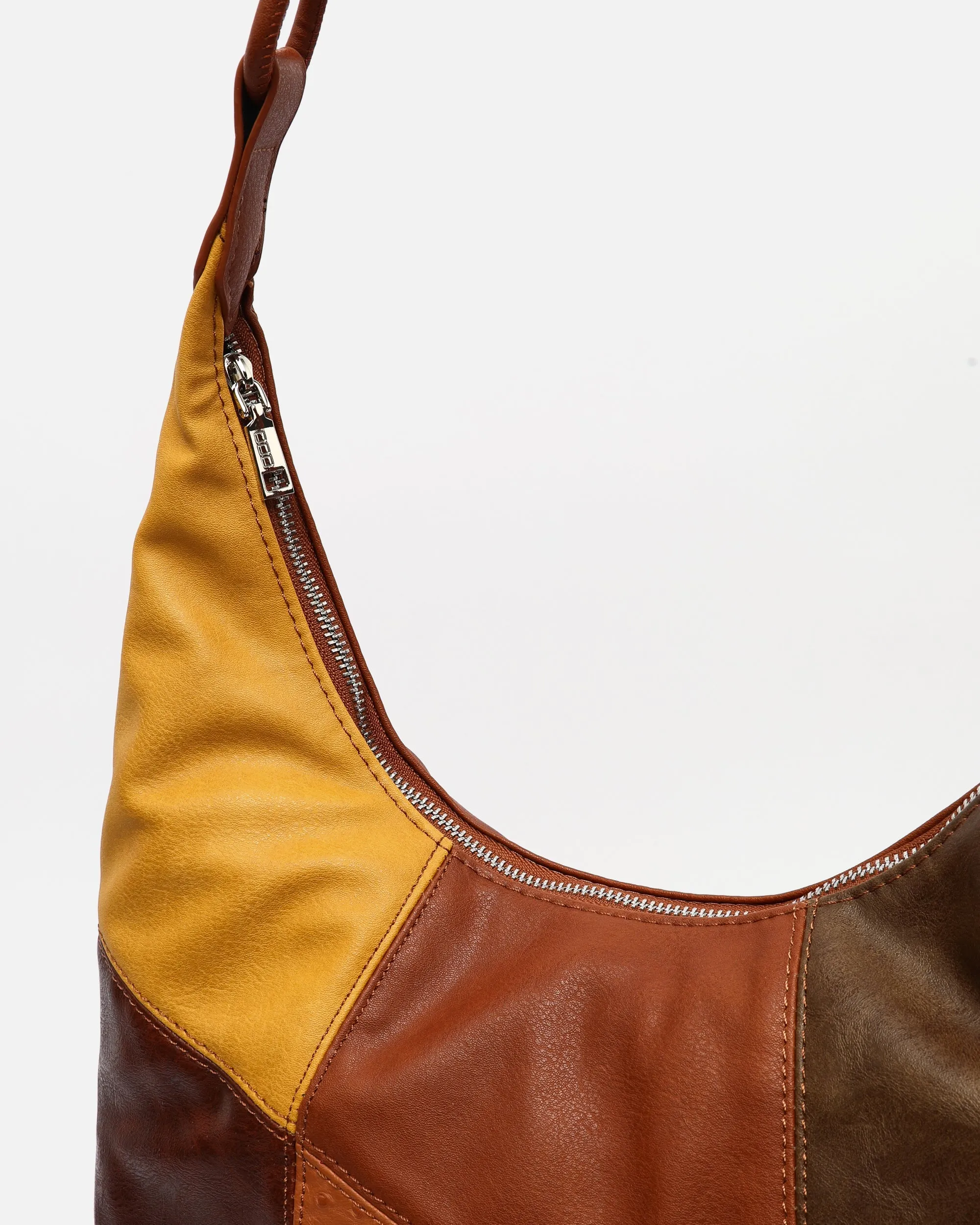 Inepal bolso hobo grande con estampado de patchwork