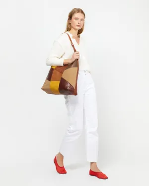 Inepal bolso hobo grande con estampado de patchwork