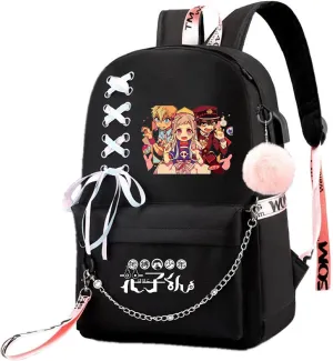 ISaikoy Anime Toilet Bound Hanako kun Backpack Satchel Bookbag Daypack School Bag Laptop Shoulder Bag