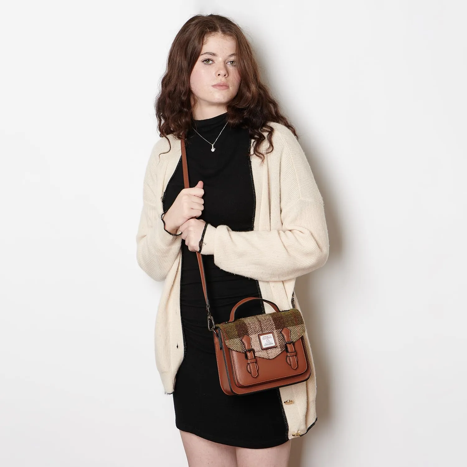Islander® The Calton Satchel - Ladies Satchel With HARRIS TWEED - Small and Medium