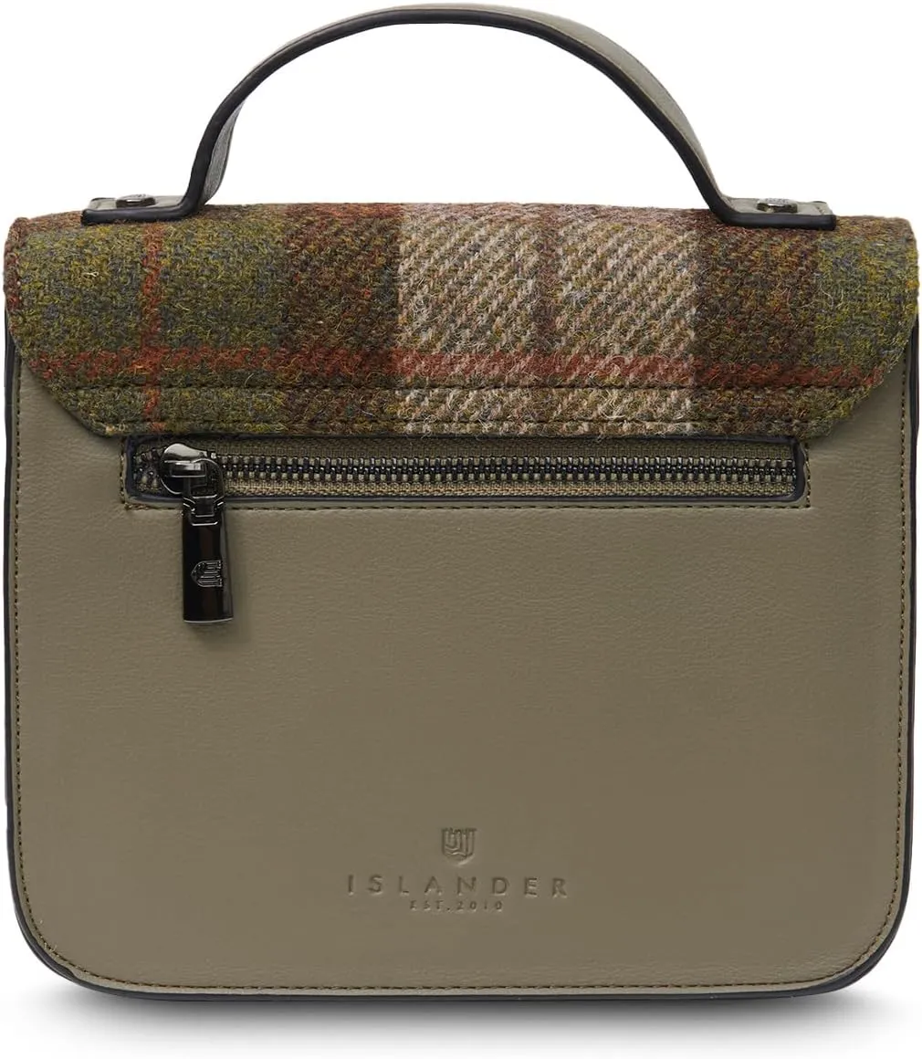 Islander® The Calton Satchel - Ladies Satchel With HARRIS TWEED - Small and Medium