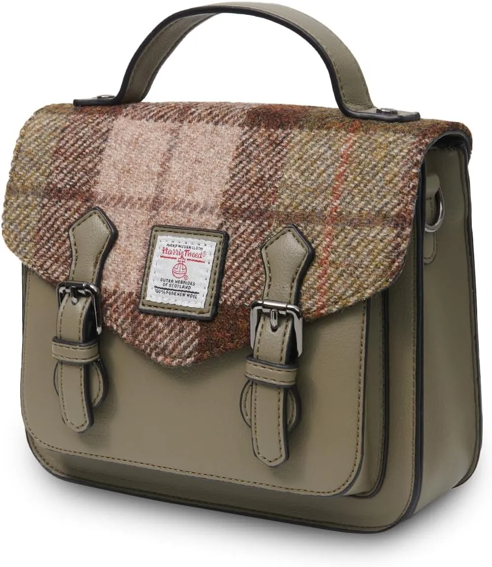 Islander® The Calton Satchel - Ladies Satchel With HARRIS TWEED - Small and Medium
