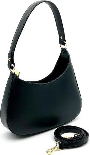 Italian Leather Handbags for Women, Women’s Shoulder Bag Tote Purse with Crossbody Strap,Handmade Genuine Leather