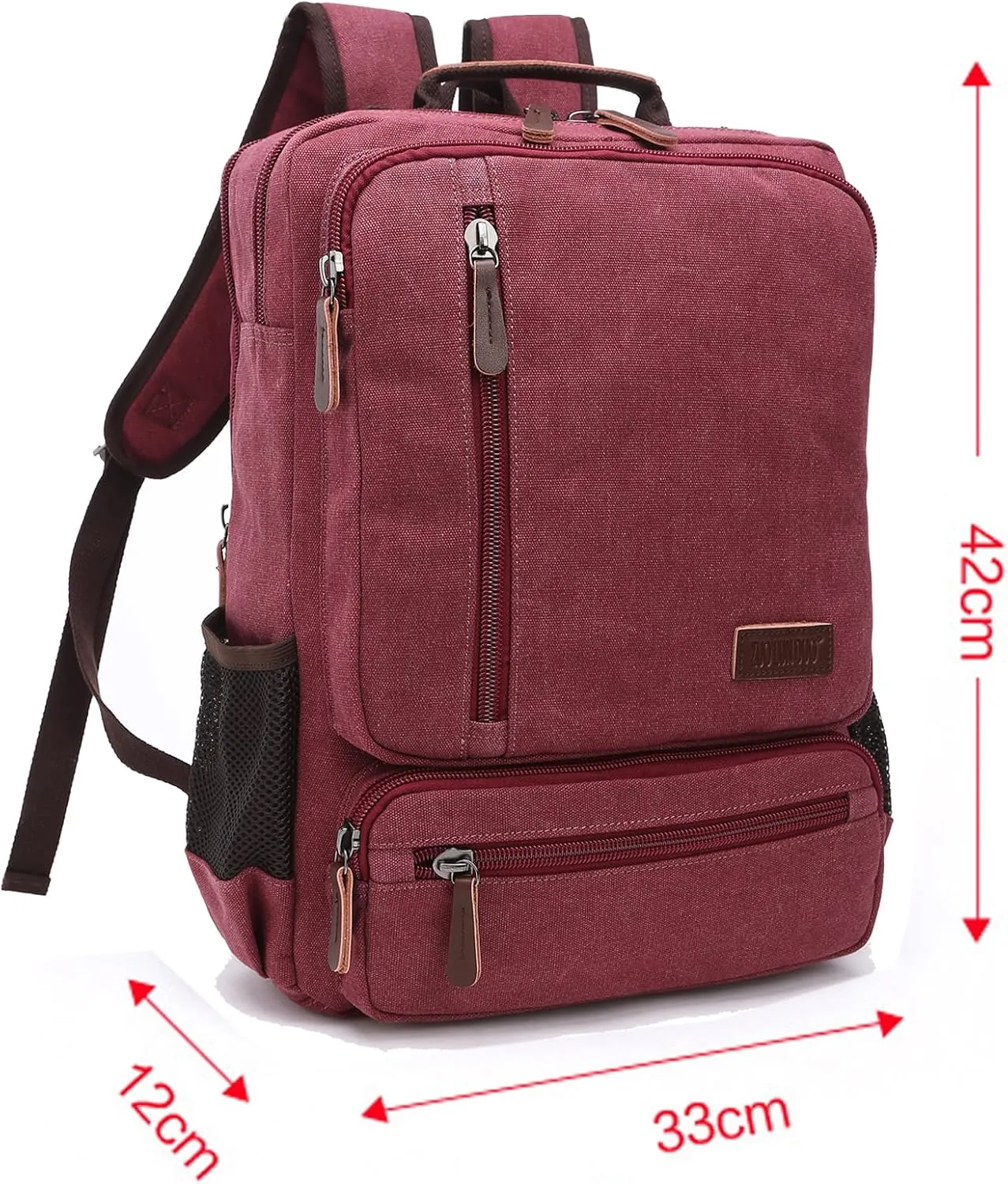 IT'SCARL Backpack backpack for men, large capacity hiking backpack, multi pocket travel bag (red)