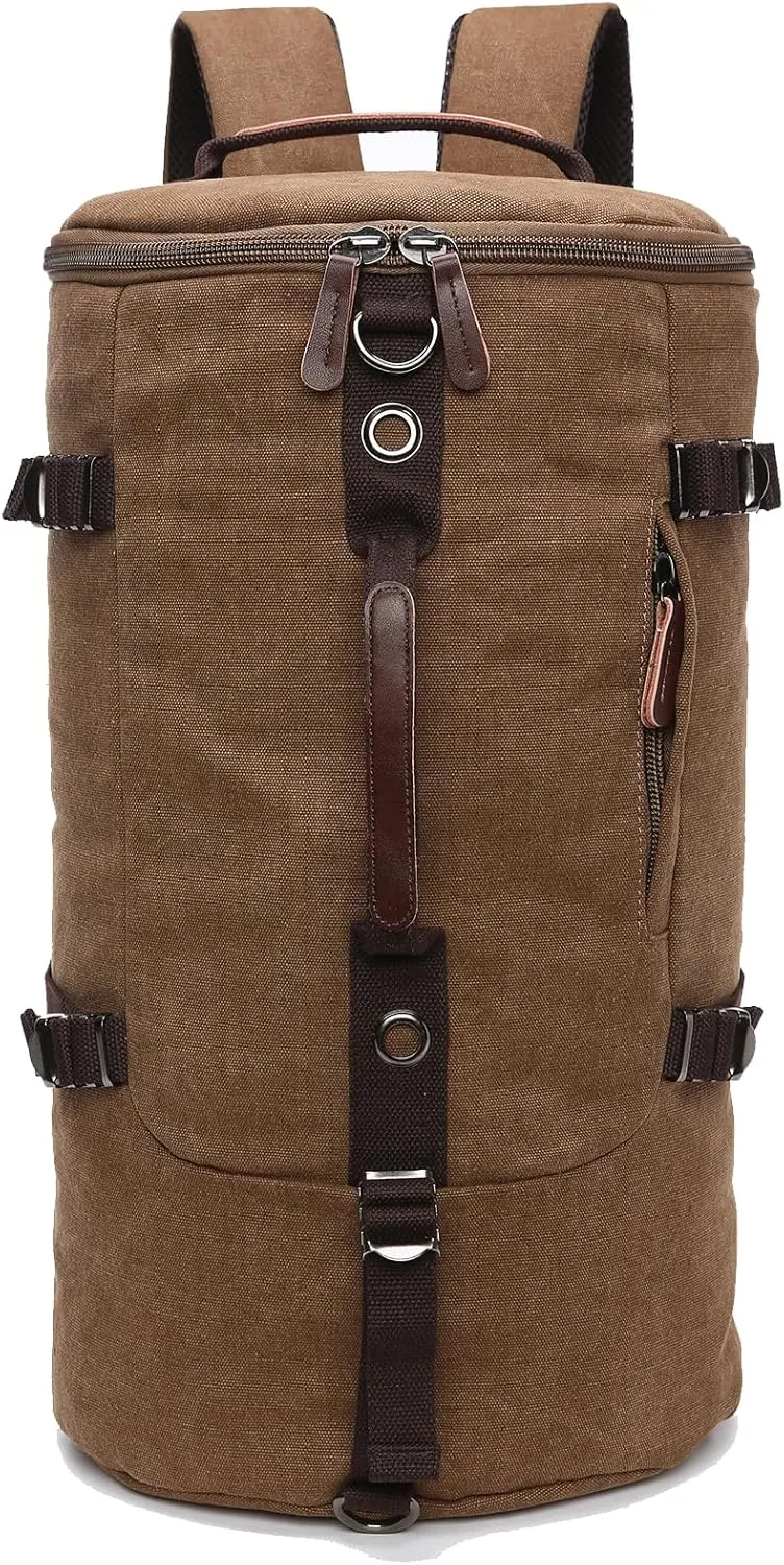 IT'SCARL Large travel backpack, airplane carrying backpack, portable, waterproof bag (brown)