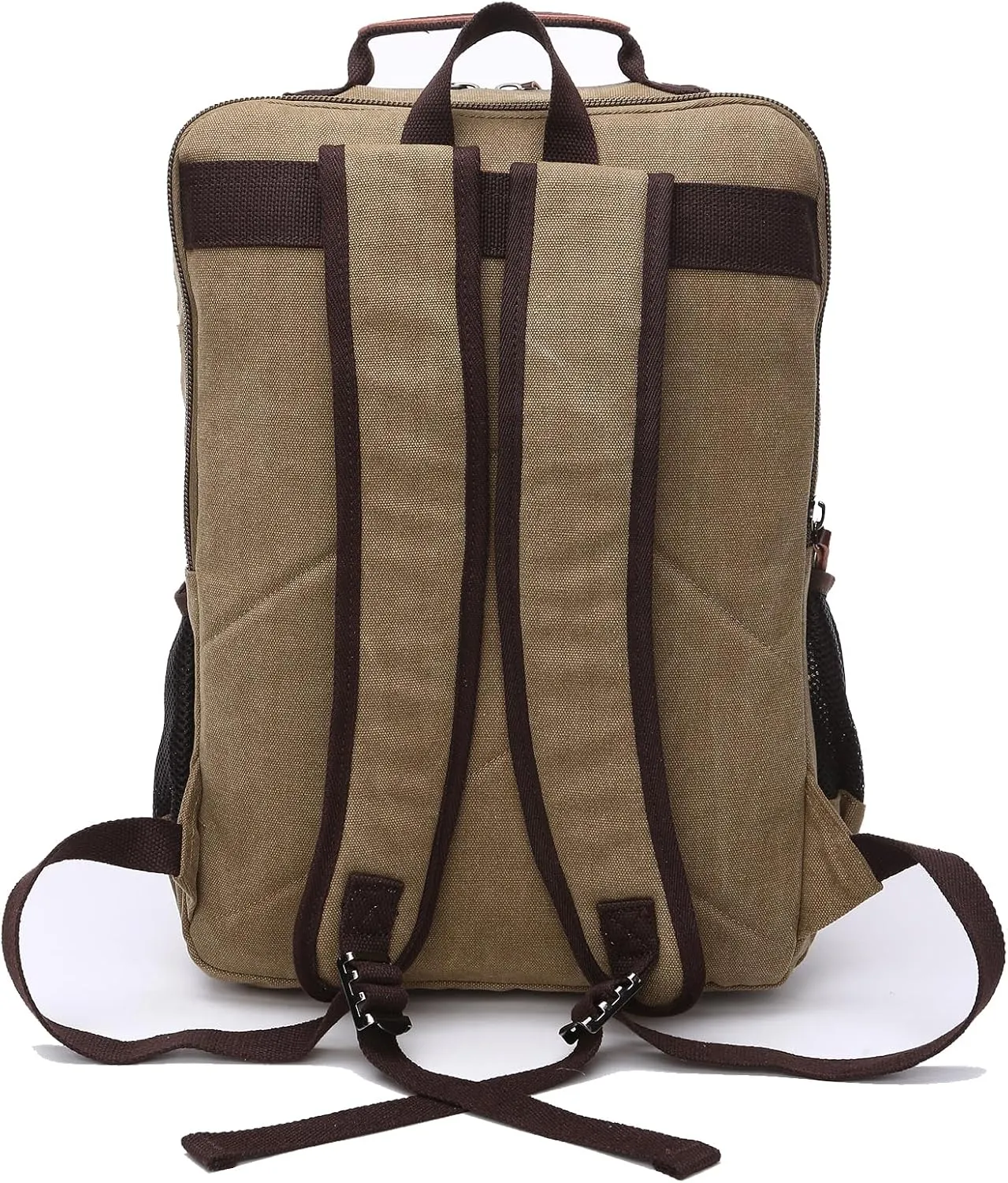 IT'SCARL Unisex backpack, 17 inch laptop backpack, waterproof travel bag (khaki)