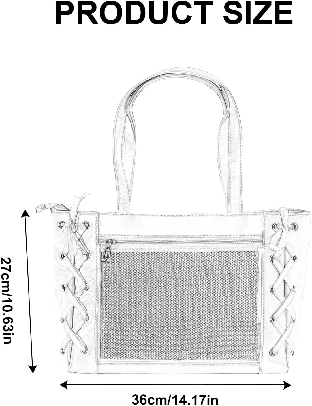 Japanese Anime Itabag Bag Large Capacity Girl's Shoulder Handbag with Reinforced Bottom Panel Underarm Bags for Student