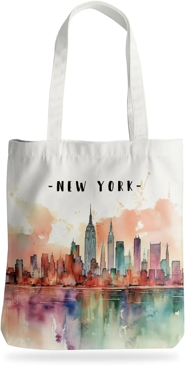 Jeilink New York Souvenirs and Gifts Beach Weekender Tote Travel Reusable Grocery Bags Girls Trip
