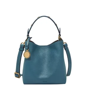 Jessie Leather Small Bucket Crossbody Bag