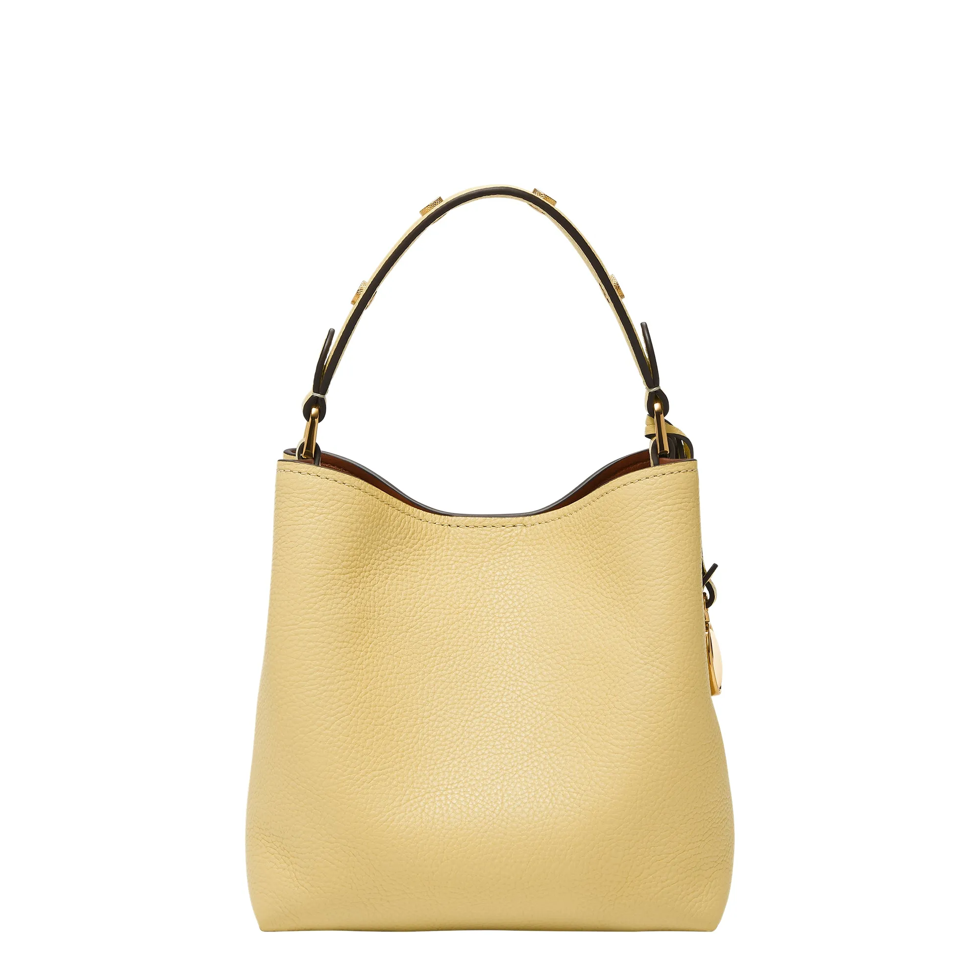 Jessie Leather Small Bucket Crossbody Bag