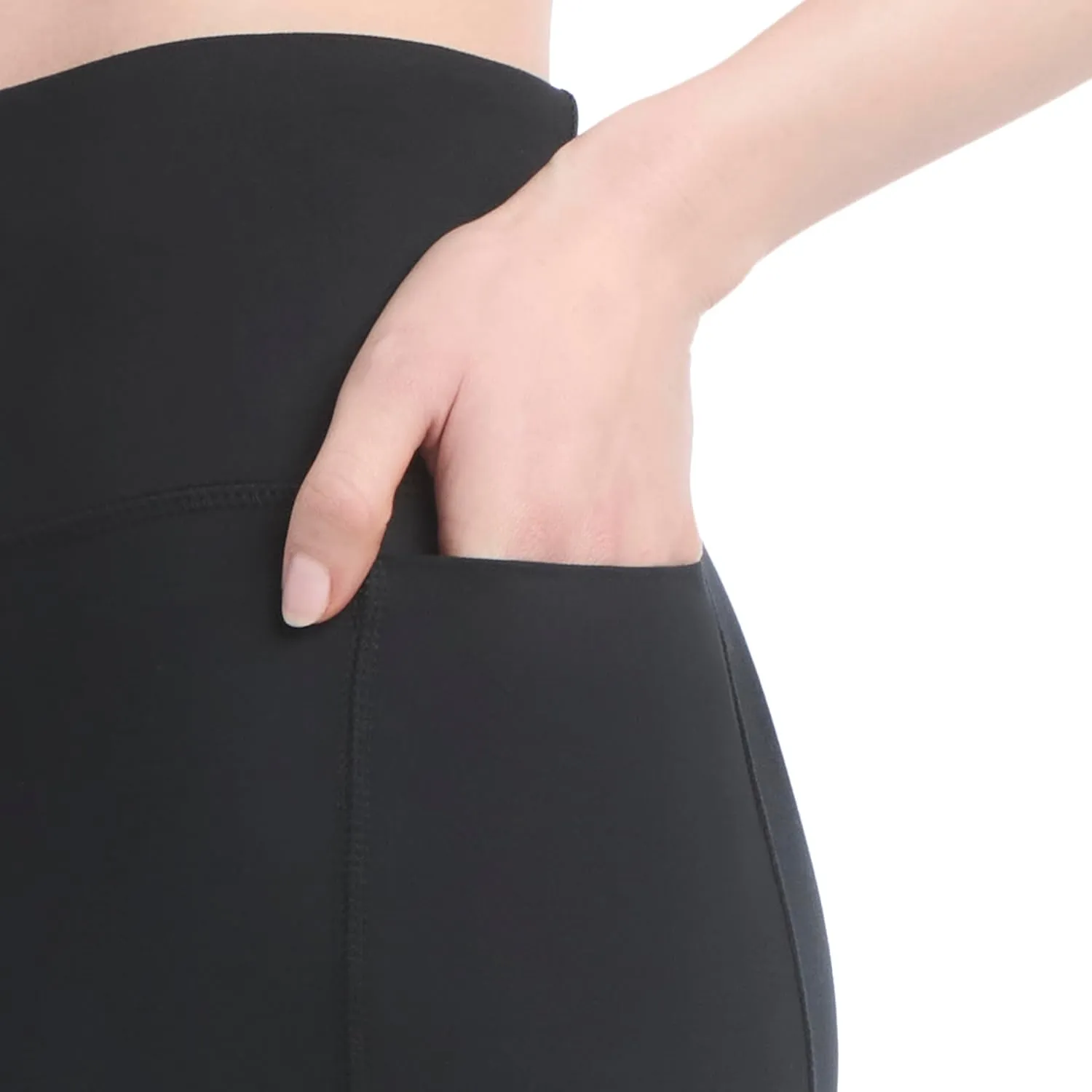 Jockey Women's High Waist Mesh Trim Crop Active Leggings