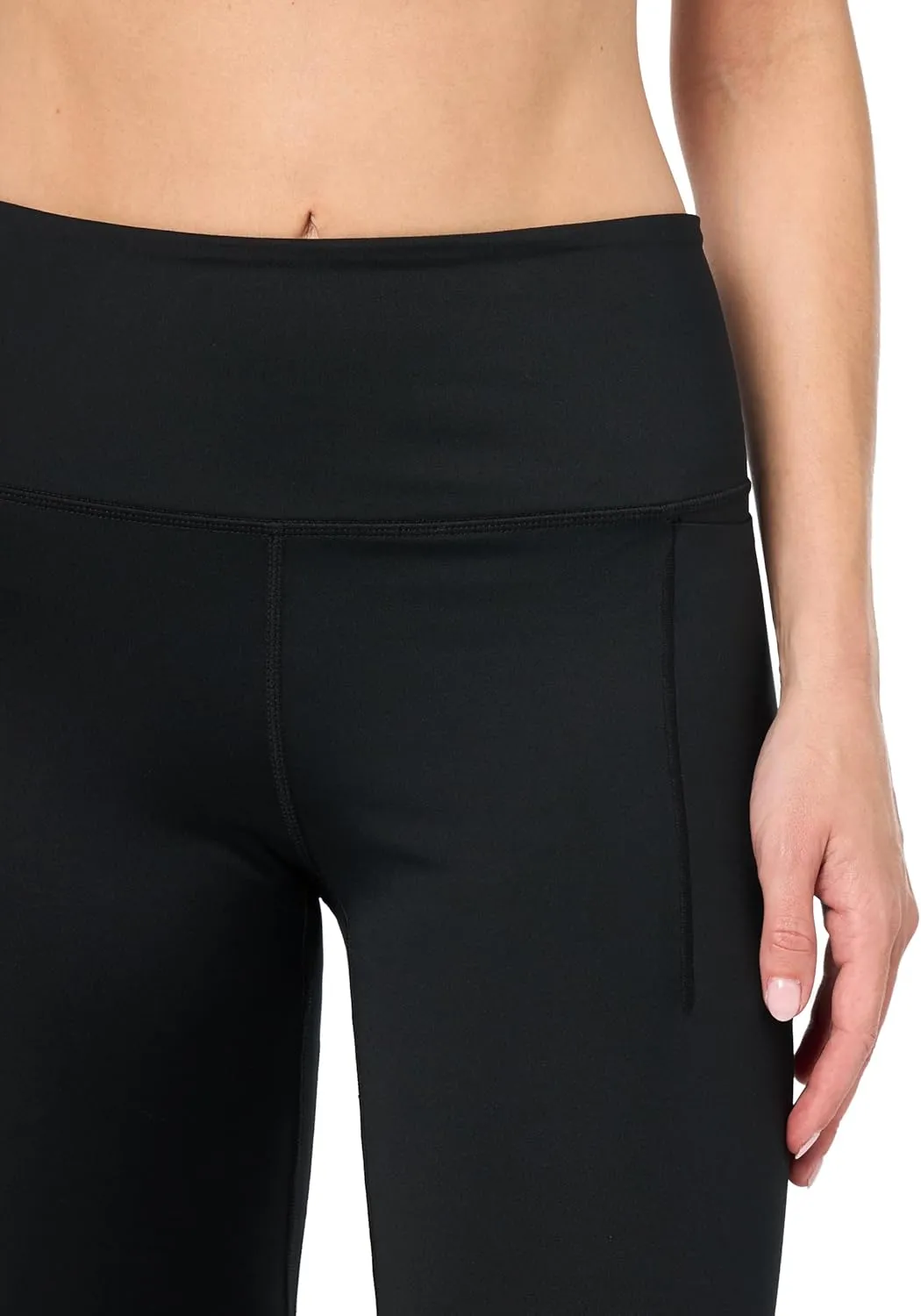 Jockey Women's High Waist Nylon Pocket Full Length Leggings